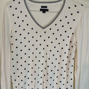Tommy Hilfiger Cream Cotton Sweater